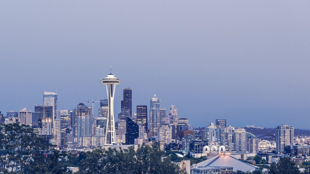 buildings, seattle, space needle, skyline, city, cityscape, downtown, panorama, skyscrapers, tower, urban, urban landscape, metro, metropolitan, architecture, seattle, seattle, seattle, seattle, seattle